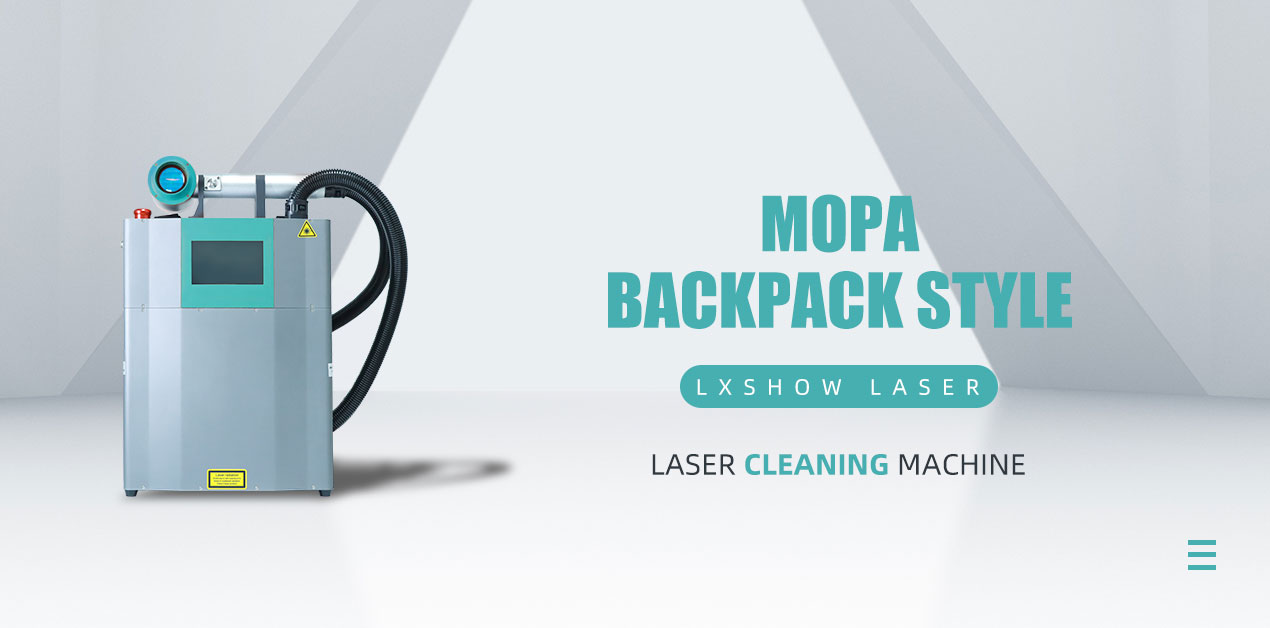 Lxshow 100W Backpack Fiber Laser Cleaning Machine for Rust Remover