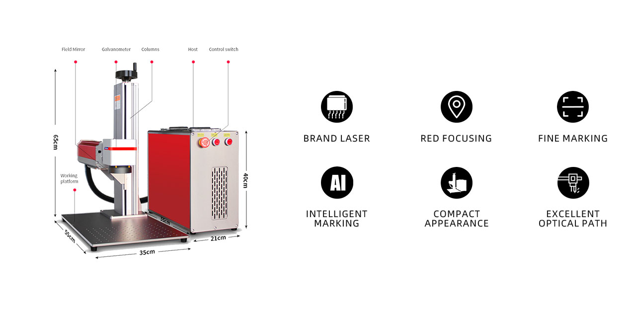 Hot Sale Lxshow Fiber Laser Marking Machine with Best Quality