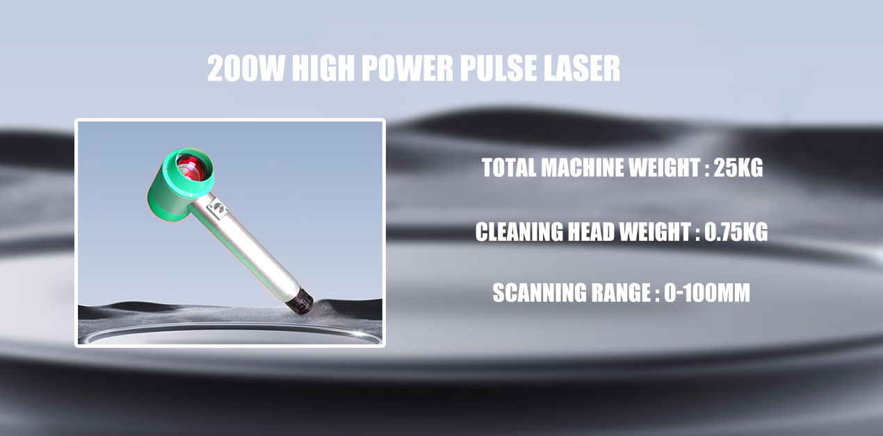 2024 New Pulse Tie Rod 200W Fiber Laser Cleaning Machine