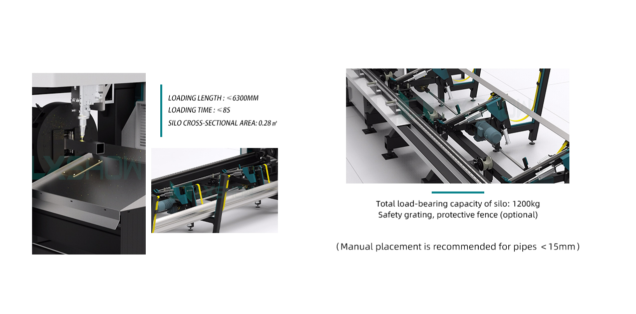 LX612TNB High Speed Fully Automatic Loading Pipe Cutting Machine Price