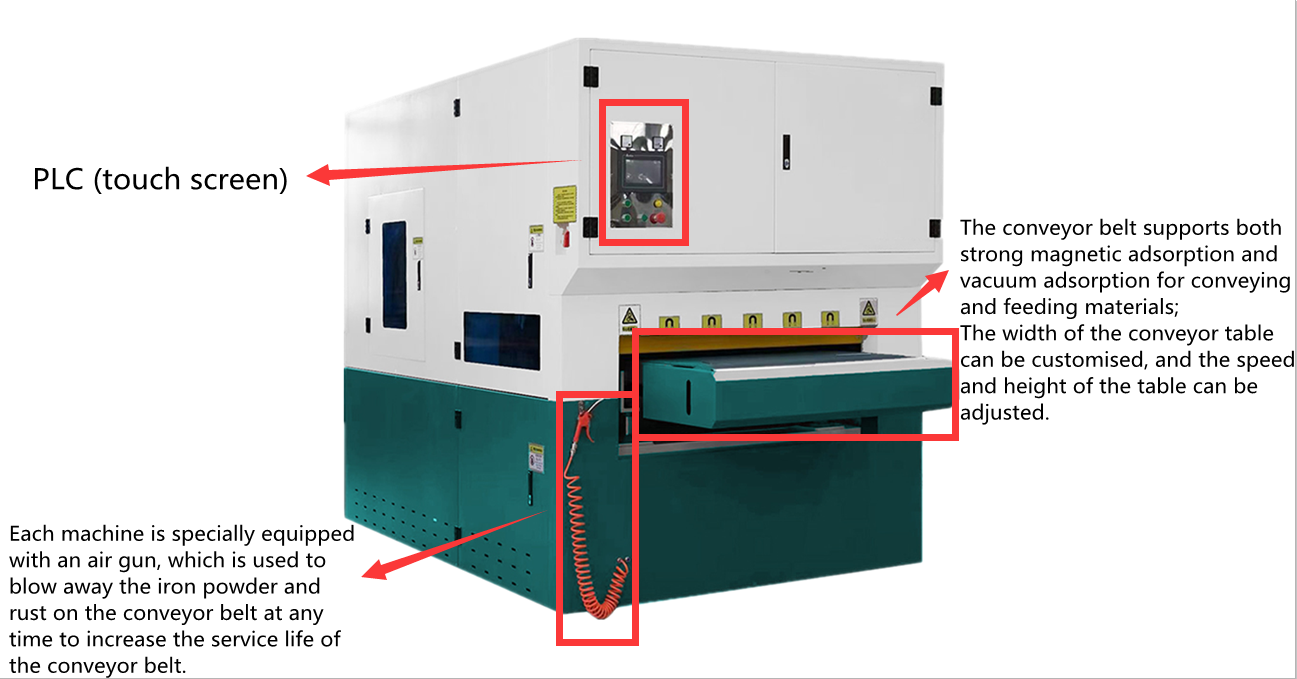 Double Abrasive Belt Deburring and Chamfering Machine Near Me