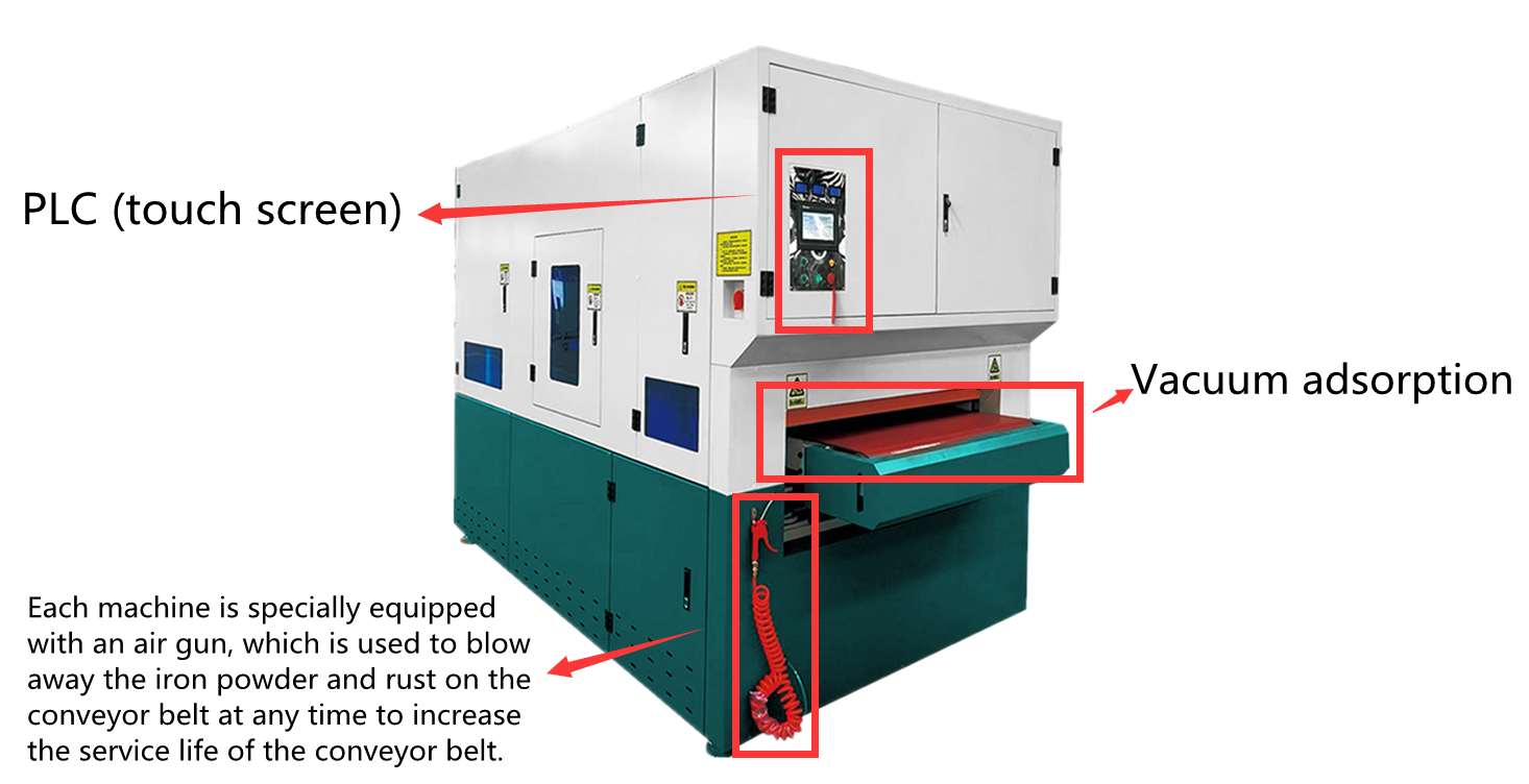 Double Belt Deburring and Chamfering Machine for Metal Sheet CNC Polishing Machine